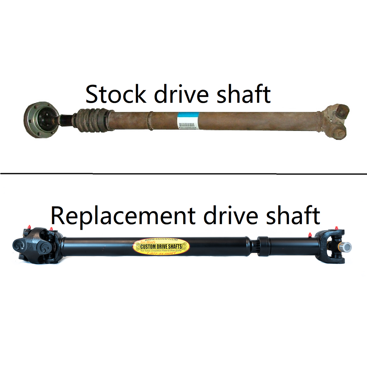 ZJ/WJ Grand Cherokee front shaft, Rzeppa-Fixed Yoke Conversion ZJ/WJ Grand Cherokee front shaft, Rzeppa-Fixed Yoke Conversion