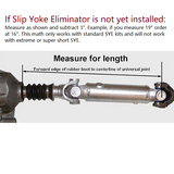XJ Cherokee Rear Drive Shaft, Double Cardan