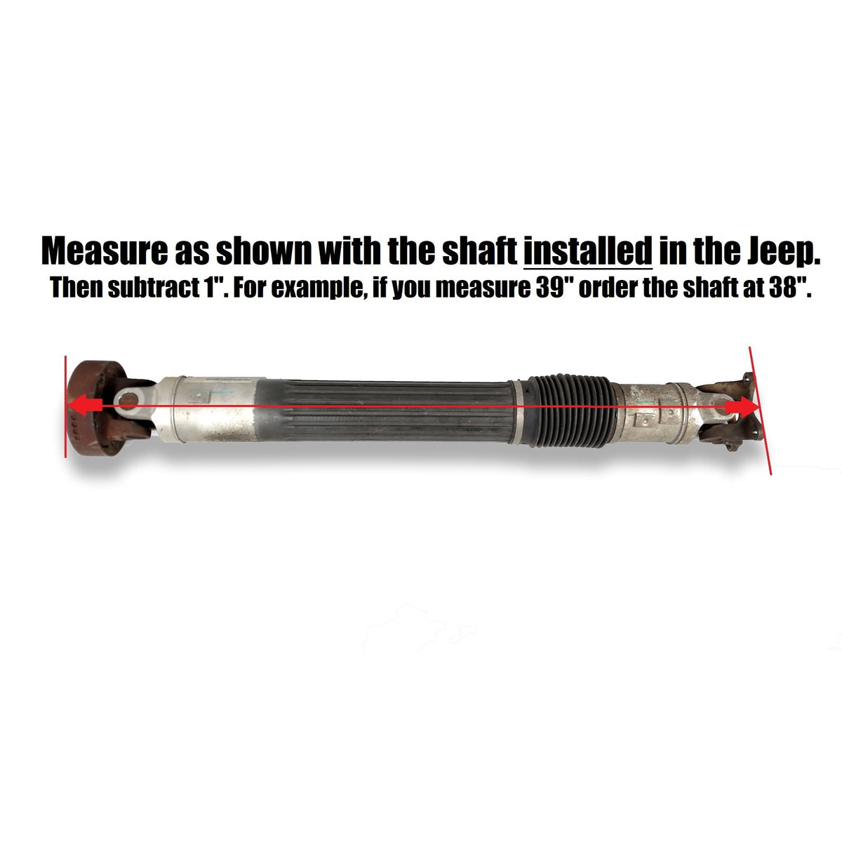 WK Grand Cherokee Rear Drive Shaft, Double Cardan – Tom Wood's