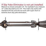 XJ Cherokee Rear Drive Shaft, Double Cardan